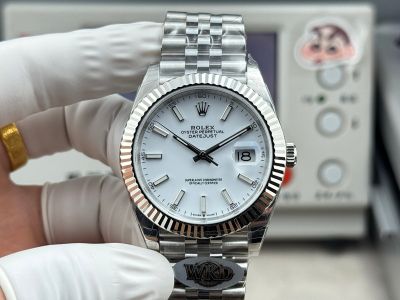 WKD Factory Rolex Datejust 3235 Movement 41mm White Face 72h 1:1 Watch